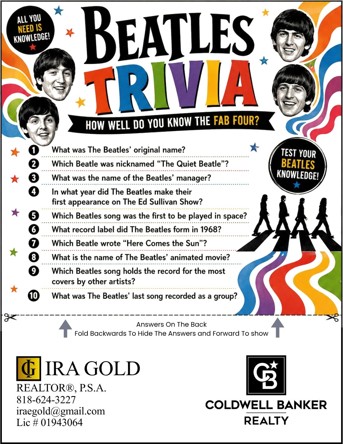 Beatles Trivia Front